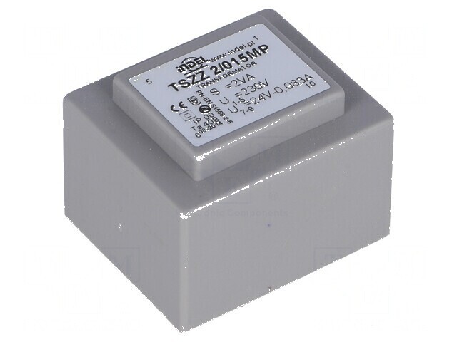 Transformator &icirc;ncapsulat 2VA 230VAC 24V 80mA PCB