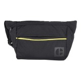 Borseta CATERPILLAR Code - Hex Parkour, material 420D hexagonal, buzunar cu fermoar - negru