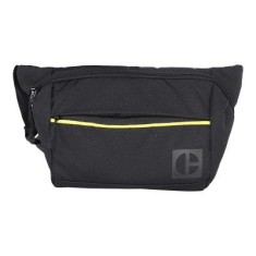 Borseta CATERPILLAR Code - Hex Parkour, material 420D hexagonal, buzunar cu fermoar - negru