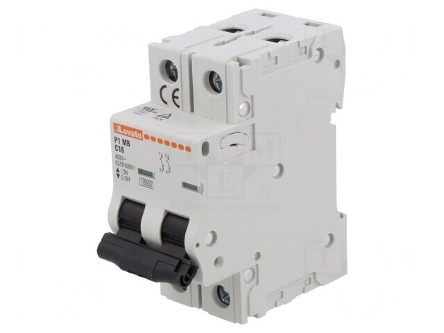 &Icirc;ntrerupător de Supracurent 16A 2 Poli 10kA 230/400V