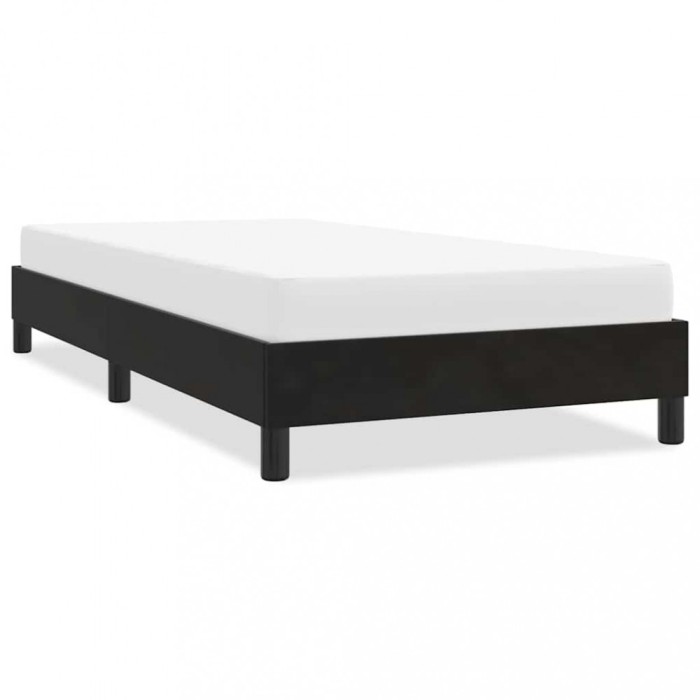 Cadru de pat fără saltea, negru, 100x210 cm, catifea