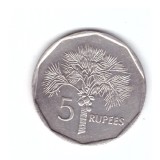 Moneda Seychelles 5 rupees 1982, stare buna, curata