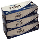 Set Tuburi tigari pentru injectat tutun FIRST 3 cutii x 200 buc multifiltru carbon alb 600 buc