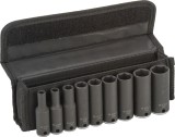 Bosch Set 9 chei tubulare 3/8&quot; adanci 7, 8, 10, 12, 13, 15, 16, 17, 19mm ProAdvanced PowerfulTools
