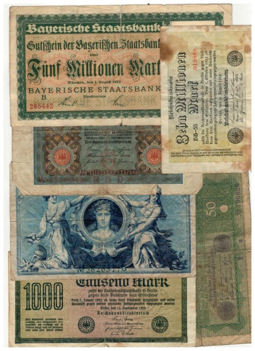 Lot 6 bancnote Germania