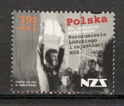 Polonia.2011 30 ani Uniunea studentilor independenti MP.500 foto