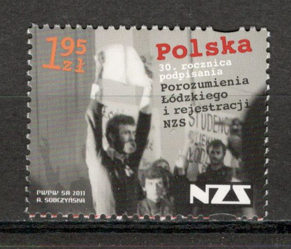 Polonia.2011 30 ani Uniunea studentilor independenti MP.500