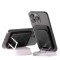 Accesoriu pentru telefon 3 in 1 flippy, incarcator wirelles magsafe, portofel si suport, negru