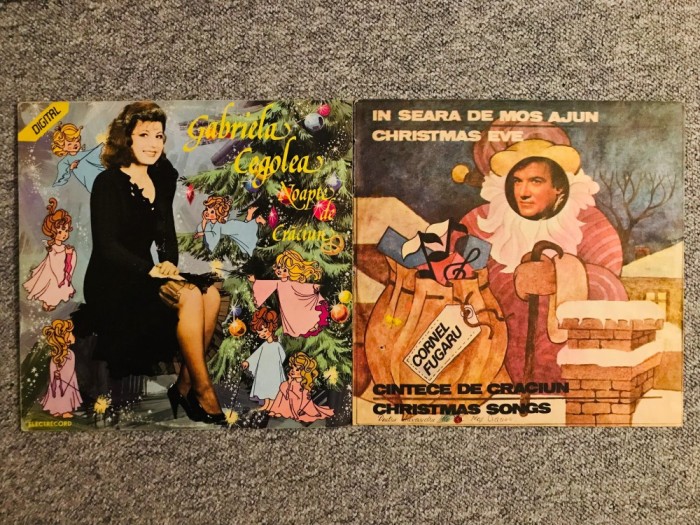 Pachet 2x Disc Vinil Colinde / Crăciun Muzică Rom&acirc;nească - Cegolea, A Temișan, G Olaru, M Dragomir, GMinisong&rdquo;*, Oana S&icirc;rbu, O Baciu, Arsinel