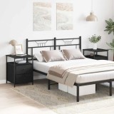 VidaXL Noptiere, 2 buc., stejar negru, 44x45x60 cm, lemn prelucrat
