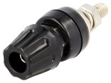Soclu Banană Negru 4mm 50A 60VDC cu &Icirc;nșurubare 57mm