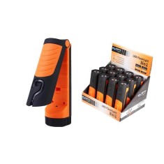Lanterna universala 3 in 1, 6000K, alimentare baterii, IPX2, portocaliu/negru