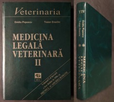 rara MEDICINA LEGALA VETERINARA vol 2 II (rar) TOXICOLOGIE 467 pag. 41 figuri 55 tabele 1996 Editura ALL Cartonata Stare f buna Animale domestice