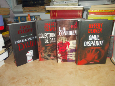 LOT 4 CARTI COLECTIA THRILLER : JEFFREY DEAVER + JAMES ELROY , NEMIRA , 2007/08* foto