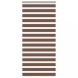 VidaXL Jaluzea tip zebra maro lățime țesătură 110,9 cm poliester