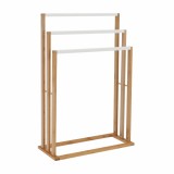 Cumpara ieftin Suport prosoape bambus natur alb Komo 54x24x82 cm