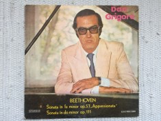 Dan Grigore Beethoven Sonata In Fa Minor si In Do Minor disc vinyl lp muzica clasica romantica pian electrecord ST ECE 01463 VG+