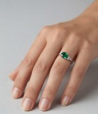 Cumpara ieftin Inel din Argint 925 Emerald Leaf Marquise , Eleganta regala A ntr-un design delicat