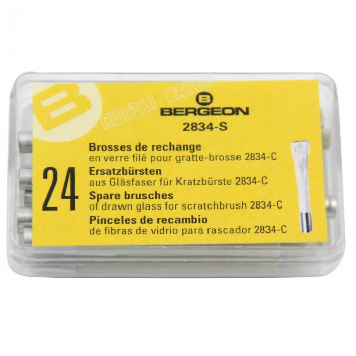 Rezerva creion fibra optica Bergeon 2834-S , produs profesional pentru ceasornicarie &ndash; set 24 bucati