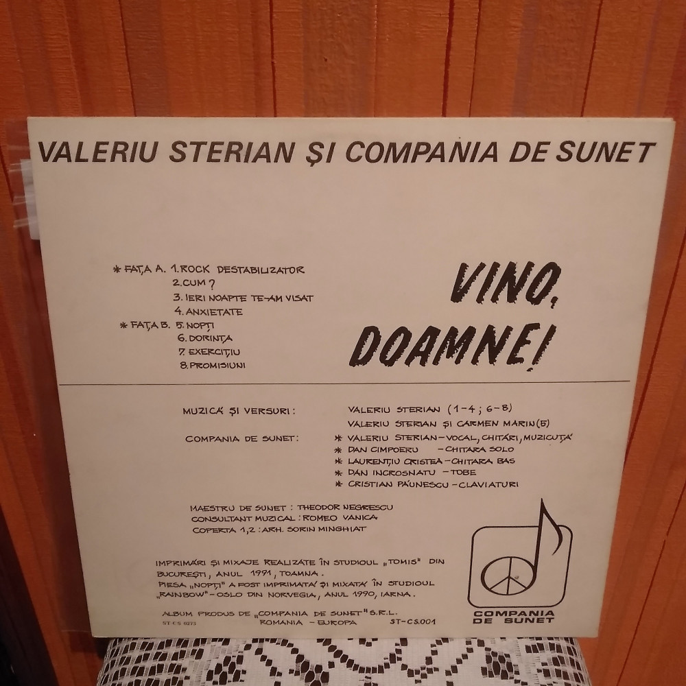 Y- VALERIU STERIAN SI COMPANIA SW SUNWT - VINO DOAMNE DISC VINIL ( INV 1 )  | Okazii.ro