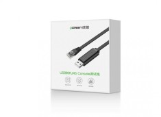 CABLU USB Ugreen adaptor, &quot;CM204&quot; cablu consola USB 2.0 (T) la RJ-45(T), 1.5m, negru, &quot;50773&quot; (timbru verde 0.08 lei) - 6957303857739