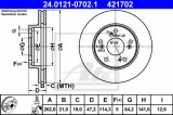 Disc frana HONDA CIVIC VII Hatchback (EU, EP, EV) (1999 - 2006) ATE 24.0121-0702.1