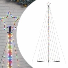 Pom de Craciun LED 789 LED-uri colorate 476 cm foto