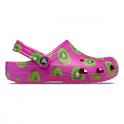 Saboti Crocs Classic Hyper Real Clog Multicolor - Kiwi foto