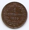 Italia 1 Centesimo 1895 - Umberto I, Cupru, 15 mm KM-29, Europa, Cupru (arama)