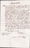 A3724N Contract de v&acirc;nzare-cumpărare păm&acirc;nturi, 1857, T&acirc;rgu Lăpuș, limba maghiară, h&acirc;rtie cu filigran Borgo