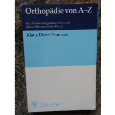 orthop&auml;die von a-z 1989 klaus dieter thomann