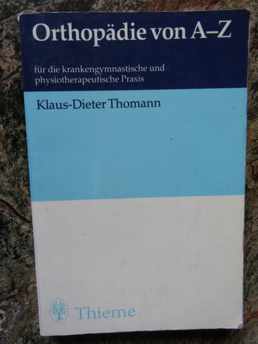 orthop&auml;die von a-z 1989 klaus dieter thomann