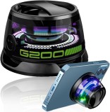Boxă Portabilă Magnetică Bluetooth G200, EMC ONSHOP&reg; 5W, Lumini Ambientale RGB, Sunet 3D, Funcție Suport Telefon, Type-C