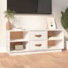 VidaXL Comodă TV, alb, 100x34x40 cm, lemn masiv de pin 818226