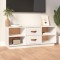 vidaXL Comodă TV, alb, 100x34x40 cm, lemn masiv de pin 818226