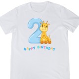 Tricou Copii, aniversare 2 ani, mesaj amuzant, La multi ani, desen multicolor