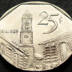 Moneda exotica 25 CENTAVOS - CUBA, anul 1998 *cod 248 - A.UNC