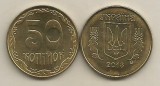 Moneda Ucraina 50 Copeici 2013 UNC, Magnetic, din Fisic, Numismatica