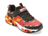 Pantofi sport SKECHERS rosii, 402182L, din piele ecologica