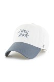 47 brand șapcă MLB New York Yankees culoarea alb, uni, B-FNDSC17GWS-SS