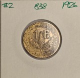 838 French Cameroun Camerun 1 Franc 1926, KM#2