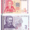 Bancnota Bulgaria 1 si 2 Leva 1999 - P114/ 115 UNC ( set x2 )