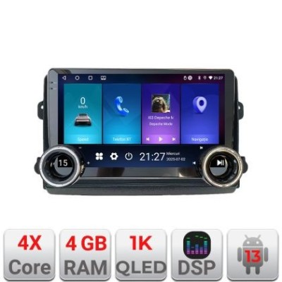 Navigatie Fiat Ducato 2021- Edotec Incell 1K 10.5 inch 4+64 carplay android auto radio internet KIT-ducato2024+EDT-E211-RK CarStore Technology foto