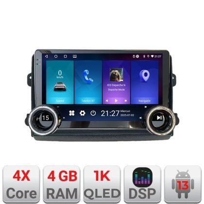 Navigatie Fiat Ducato 2021- Edotec Incell 1K 10.5 inch 4+64 carplay android auto radio internet KIT-ducato2024+EDT-E211-RK CarStore Technology