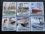 Mozambic-Navigatie,Titanic-serie completa ,MNH, Nestampilat