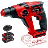Einhell TE-HD 18/12 Li PXC + Twinpack CB + 4514095 - Rotopercutor SDS-Plus 1.3 J + Set 2 acumulatori si incarcator Li-Ion 18 V 2.5 Ah