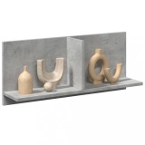 Gossi dulap de perete, gri beton, 70x16,5x30 cm, lemn prelucrat