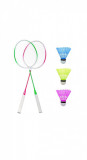 Set Palete Badminton, 3 Fluturasi, Aluminiu, Multicolor, Oem