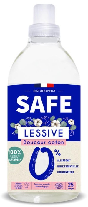 Detergent BIO pentru rufe, parfum proaspat de bumbac, fara alergeni Safe