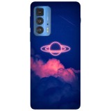 Husa compatibila cu Motorola Moto G50 model Neon rings, Silicon, TPU, Viceversa, Transparent, Carcasa